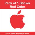 Apple Vinyal Cut Logo Sticker, Mobile and Multipurpose sticker Pack of 1 Sticker. 