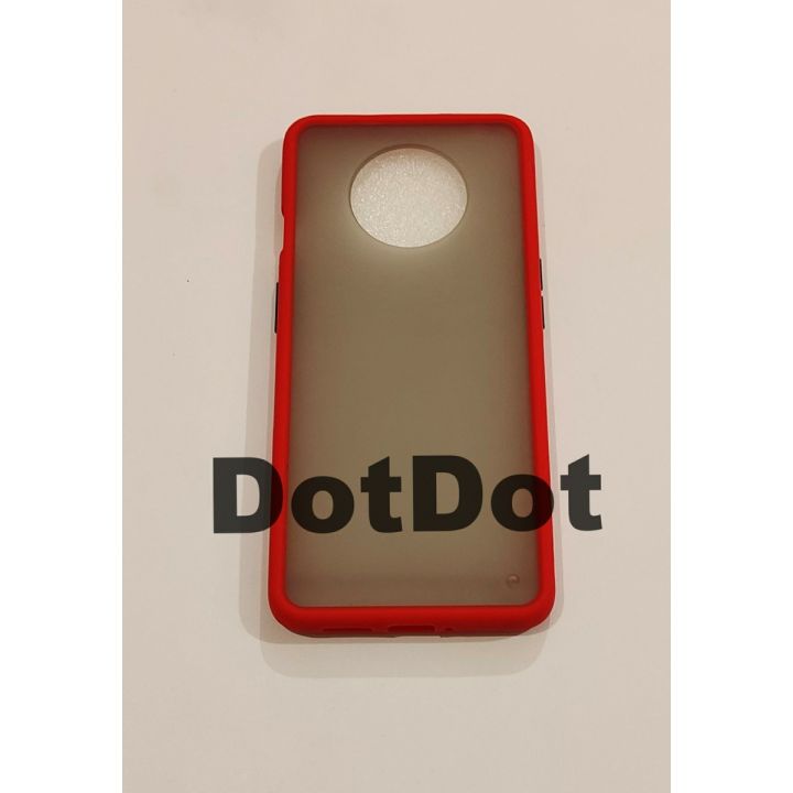 OnePlus 7T Back Cover High Quality Camera Lens Protection Cover ( Shock Proof With Camera Protection ) Smoky Back Cover