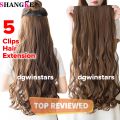 Very Long Hair Wig Lady Girl Hair Extension Five Clip Natural Looking 5 Clips Easy Attachment. 