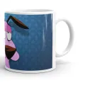 Courage the Cowardly Dog Design Printed Coffee Mug Customized Print Personalized Ceramic High Quality Material Cups by Favourite Plus. 