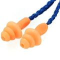 5Pcs Authentic Soft Silicone Corded Ear Plugs Noise Reduction Christmas Tree Earplugs Protective Earmuffs. 