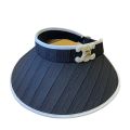 Japanese design net celebrity wind hat women's uv summer empty top sun protection hat big brim shading UV hat women. 