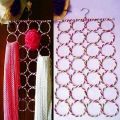 28 Rings Scarf Hanger - Dupatta Organizer Hanger - Stoller Hanging Organizer (1 Piece ) Assorted Colors. 