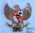 Eagle Big Logo With Star For Front Grill Golden Red White Style 1 piece Logo Metal Emblem Metal Body Monogram For Car Motorcycle Decorative Metal Marka Universal Fit Metal Logo. 