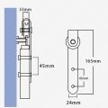 10Pcs 0.63inch-0.78inch Cabinet Sliding Door Hardware Kit Rail Slides. 