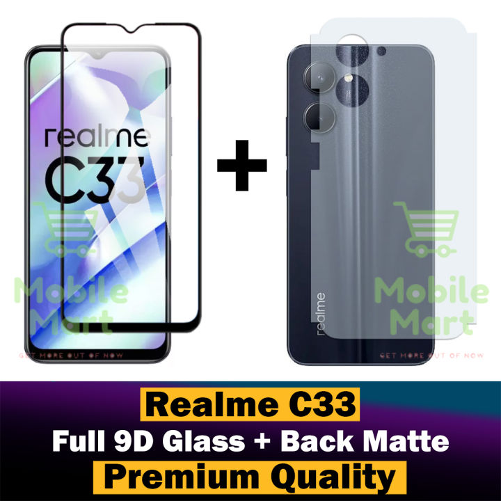 Realme%20C33%20Glass%20Protector%205D%7C10D%7C11D%7C21D%7C9D%20Glass%20Full%20Coverage%20+%20Back%20Protector%20Carbon%20Fiber%20Matte%20Soft%20Skin%20Sheet%20For%20Realme%20C33%20-%20Image%202