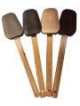 Silicone Spatula with Wood Handle – Eco-Friendly, Heat Resistant to 260°C / 500°F, Stain Resistant Kitchen Tool. 