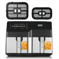 New RAF XXXL12L Dual Zone Digital Smart Air Fryer | R.5342 | 7L + 5L Bowl Capacity | 1550W + 1250W | Stainless Steel. 