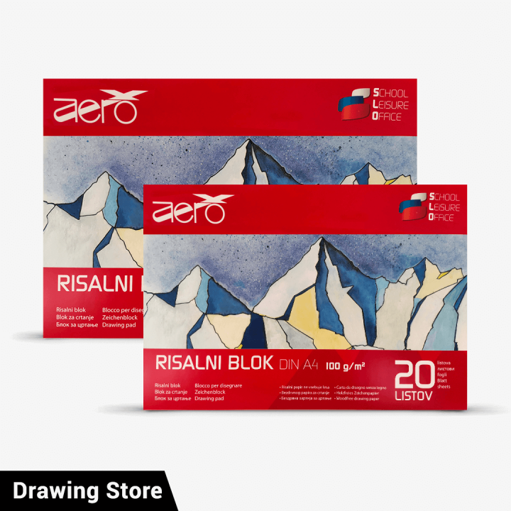 Aero Smooth Paper Sketch Pads 20 Sheets - 100gsm