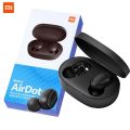 Xiaomi Mi Redmi Airdots Tws Bluetooth Dsp Active Noise Cancellation Earphone Stereo Bass Bluetooth 5.0 Headphones With Mic Handsfree Earbuds Ai Control With Charging Cable Gift. 