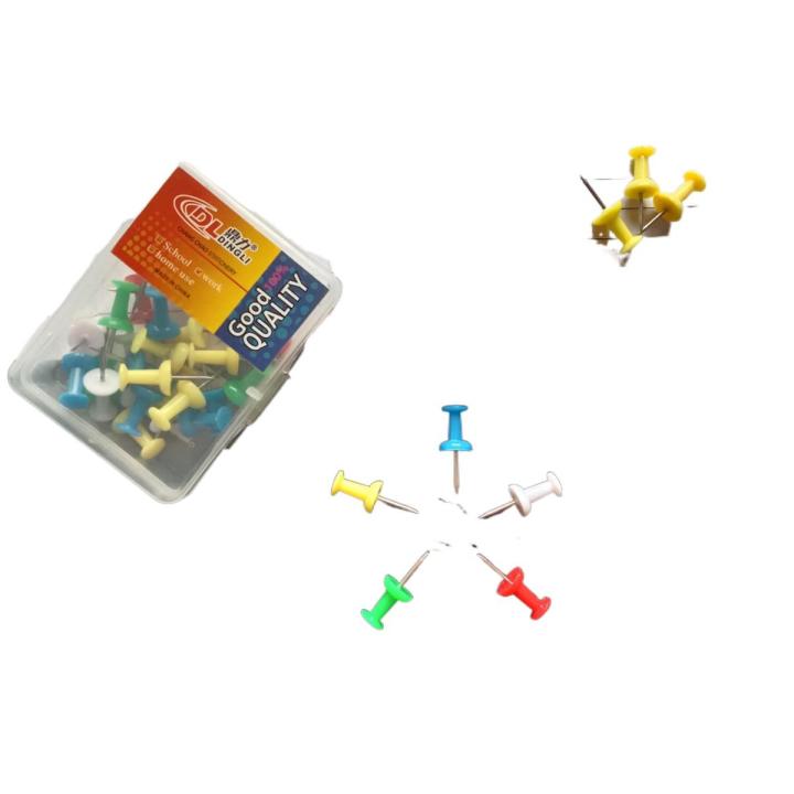 38 Pcs Multicolor push Pins for soft board/push drawing pins for Notice Board