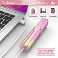 2 in 1 Electric Eyebrow Trimmer and Shaver, Rechargeable Hair Remover for All Parts Use in Pen Flawless Hair Remover Rechargeable Painless-Precision Eyebrow Trimmer and Eyebrow Razor Tool with LED Light for Face, Lips, Nose, Chin, Arm. 