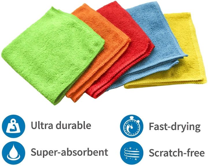 Pack of 5 - Soft Microfiber Car Cleaning Towel