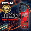 Professional LCD Digital Electronic Clamp Meter Multimeters Voltmeter Ammeter Ohmmeter - 500V Insulation Tester - Portable Multimeter AC Electricity Current Ampere Measurement AC DC Voltage Volt Measurement Original Genuine Best New Clamps Meters DT266. 