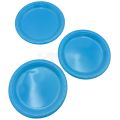 LIGHT BLUE COLOR PLATES AND CUPS - PLASTIC PLATES AND CUPS - PACK OF 10. 