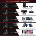 Gaming Headphones with Microphone for Nintendo Switch PS5 PS4 PC BLUE Gaming Headsets Over Ear Noise Canceling Mic Wired Mode for Xbox PC. 