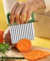 Vegetable Cutter With Finger Protection for Cutting. 