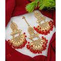 Pakistani Premium New Drop Earrings & Bindia | Teeka Set For Girls / Women ( High Quality Earrings & Bindia | Teeka Set ). 