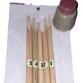 best Quality 5 x calligraphy fountain Reed Bamboo Qalam Pen Arabic Urdu Calligraphy Pen Qalam Kalam 5 pen and dawat for ink, empty ink pot only. 