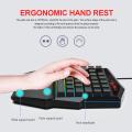 Topsky One Handed Keyboard One-Handed Mechanical Gaming Keyboard RGB LED Backlit SADES Portable Mini Gaming Keypad for L O L/PUBG/Wow/Dota/OW/Fps Game. 