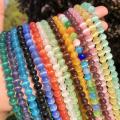 Wholesale White Pink Cat Eye Stone Round Beads 4-12mm Moonstone String Loose Opal DIY Charm Beads For Jewelry Making 15Strand. 