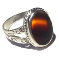 Agate Silver Ring - GNJP78631. 