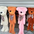Plush teddy bear skin shell, teddy bear plush toy Lin Jiaxin large bear three-color empty skin. 