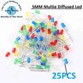 25,50,100,250,500 PCS 5mm Multi Color Diffused LED Light Emitting Diode Set In Pakistan. 