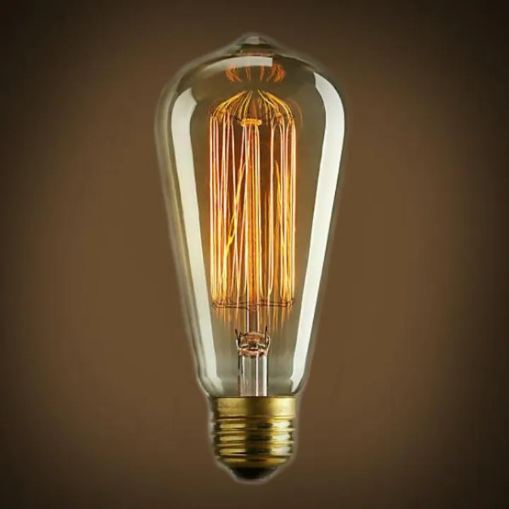 Vintage Edison Bulb – Dimmable Warm Amber Glow | E26/E27 Base ...