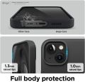 elago Liquid Silicone Case Compatible with iPhone 13 (6.1 inches), Premium Silicone Case, Full Protection Case – Shockproof Cover with 3 Structures, Soft Microfibre Prevents Scratches (Black). 
