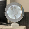 Magic mirror LED Photo frame 3D in Circle shape. 