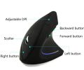 New Style Right Hand Fifth Generation Vertical Wireless Mouse | PC&Game Ergonomic Design Mouse Battery Version. 