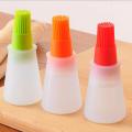Silicone Cooking Oil Bottle with Basting Brush. 