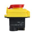 250V 16A IP54 Start Stop Switch No Volt Release Switch with Emergency Stop Push Button Electromagnetic on Off Switch. 