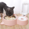 Pet Twin Bowl - Water Dispenser & Food Bowl For Cat Food Bowl & Water Dispenser. 