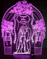Laser Engraved WEDDING COUPLE  3D Illusion Led Night Lamp -. 