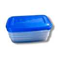 Multi-Purpose Mini Rectangular Plastic Boxes Empty Storage Organizer Containers with Colored Lids for Small Items and Other Craft Projects (4 x 2 x 1 inch). 