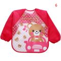All-New Printed Baby Bibs Cute Waterproof Colourful Children Bib Full Sleeve Bibs Children Apron Long Sleeve Feeding Bibs. 