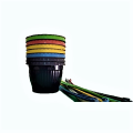 Flower Pots High Quality Decoration Multi Color Plastic Pots Decorating for lawn Garden and indoor Pack of 3. 