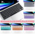 Laptop Keyboard Cover for Macbook Pro14 16 M1 Max 2021 Silicone English Keyboard Protector Skin for Macbook Pro 14.2 A2442 A2485. 