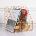 vertical rack metal wire magazine holder desk file folder organizer Magazine Holder document storage compact. 