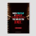 Spiral Notebook A4 or A5  -  Motivational Quote. 