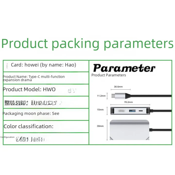 Cross-Border%20type-c%20Docking%20station%20%20%20Expansion%20usb%20Cable%20Seperater%20Rpm%20hdmi%20vga%20hub%20Hub%20Multi-Function%20Wired%20-%20Image%202