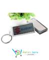 RS High Class Solar Charging Key Chain Suzuki Logo with Metal Ring. 