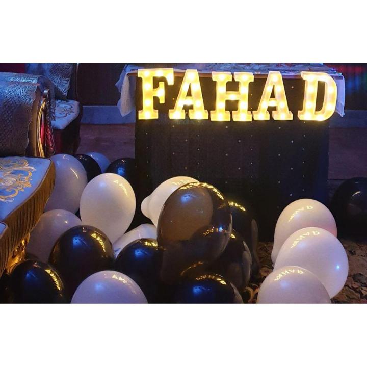 5Pcs LED Name Lights Alphabet Light Up Marquee Letters Sign for Night Light Wedding Birthday Party Battery Powered Christmas Lamp Home...