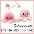 Reversible Octopus Plush, Adorable, Soft Cotton Soft, Double Sided Gift for Kids, Emotional Flap. 