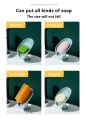 Newstyle Leaf Shape Soap Box Drain Soap Holder Box Bathroom Shower Soap Holder Dish Storage Plate Tray Bathroom Supplies Bathroom Gadget. 