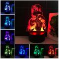 Anime Naruto Uzumaki Led Night Light Team 7 Sasuke Kakashi Hatake Kids 3D Lamp. 