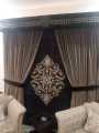Premium Velvet Curtains and Blind Set - Pack of 5 Curtains - Laser Cut Motif Design - Customised. 