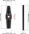 1 Set Double-Head Tap Faucet Valve Screw Extractor Set Damaged Broken Wire Water Pipe Bolt Remover Multipurpose Home Tools. 